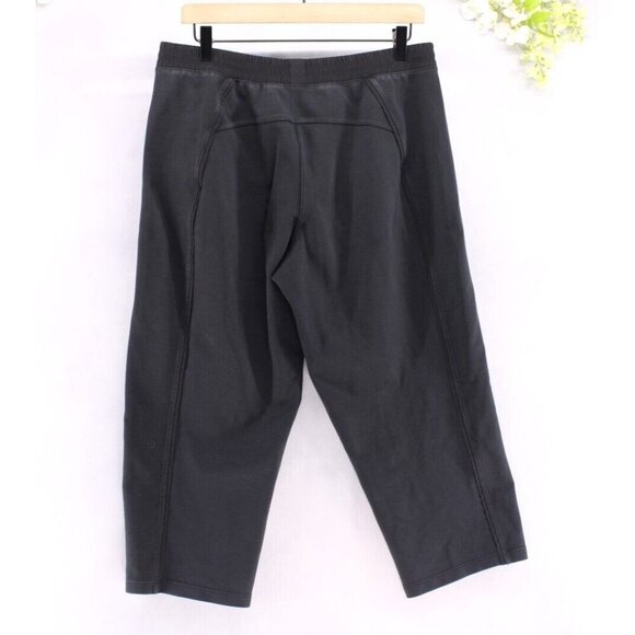 Lululemon Women's Light Strides Crop 23" Pants Gray Black Travel Work Studio 10 - Picture 2 of 8